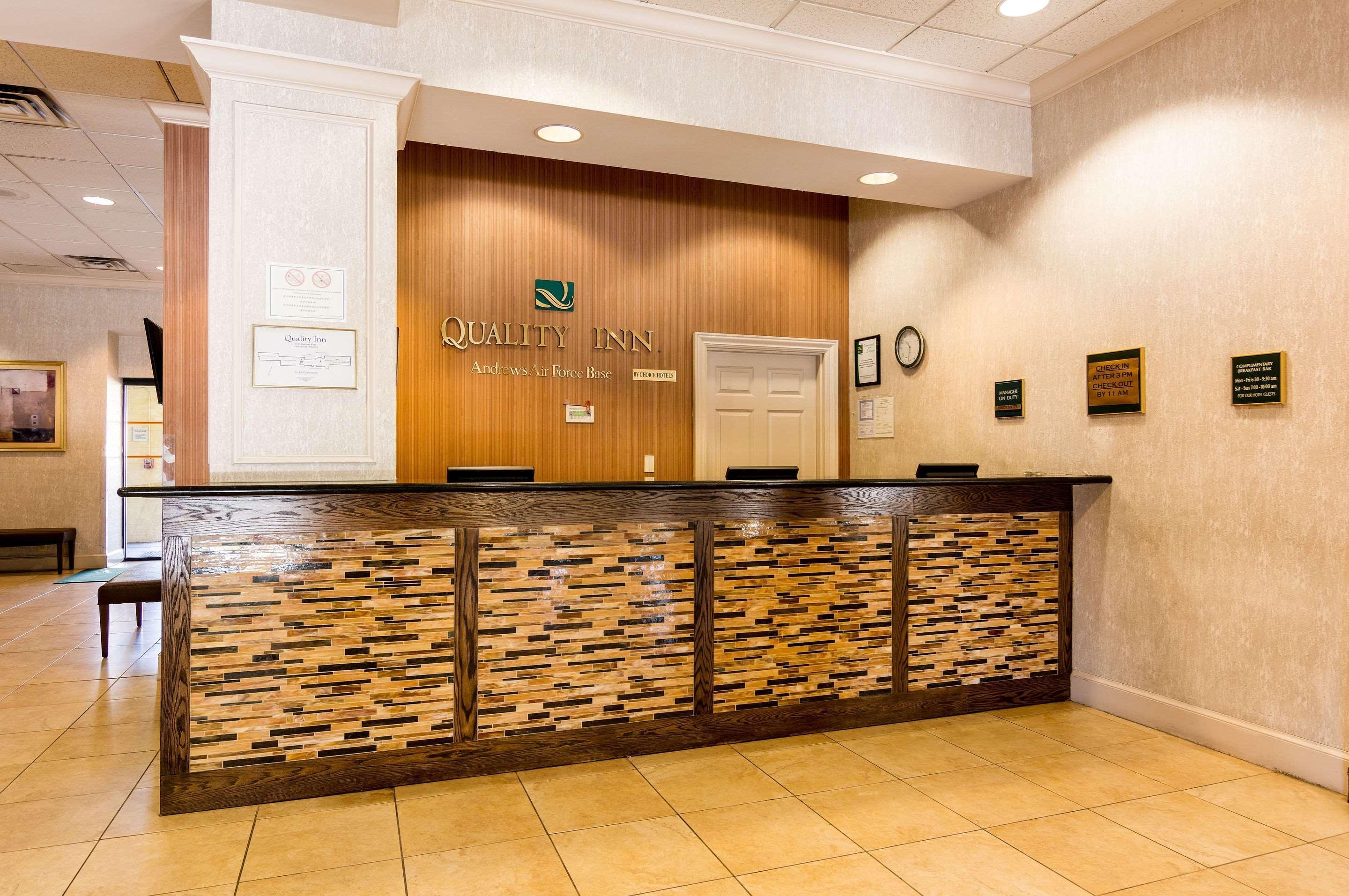 Quality Inn Near Joint Base Andrews-Washington Area Camp Springs Eksteriør bilde